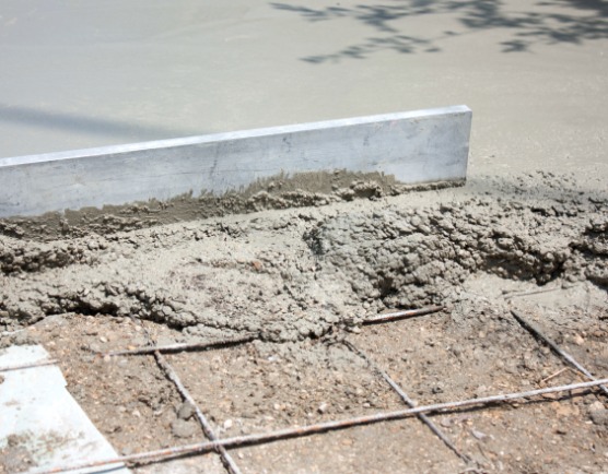 Pose de chapes de béton